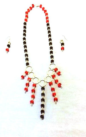 Set stones red and black